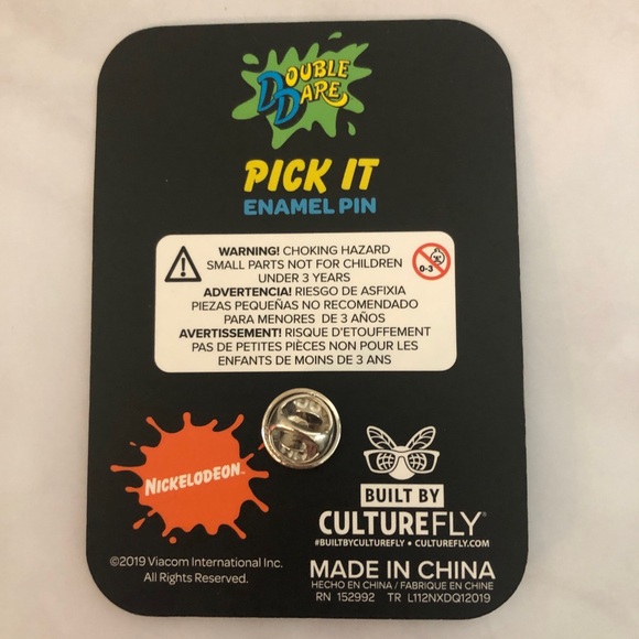 Nickelodeon Double Dare Enamel Pin - Picture 3 of 3